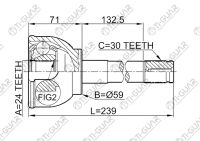 ШРУС TG-9515/TO-015* TiGuar