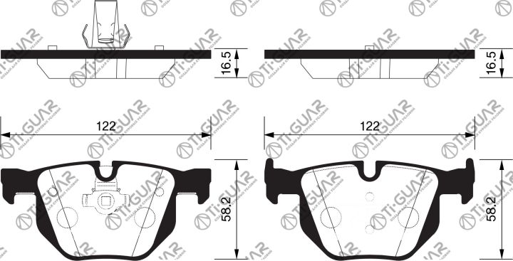 Тормозные колодки TG-1727/PN0093* Ti·GUAR Тормозные колодки TG-1727/PN0093* Ti·GUAR